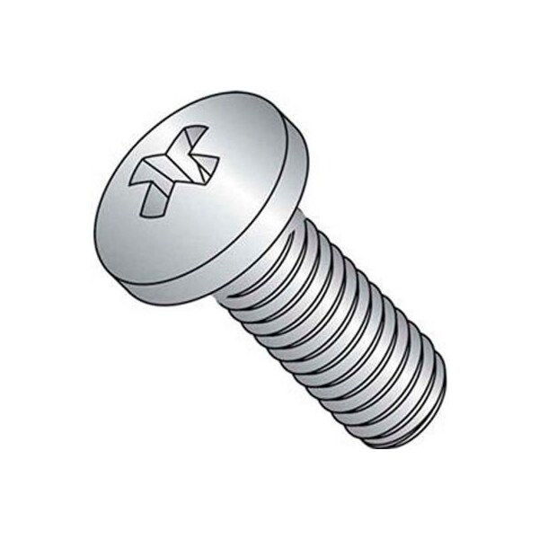 M8 x 1.25 x 16mm - Machine Screw - Phillips Pan Head - 304 Stainless Steel - DIN 7985 - Pkg of 100